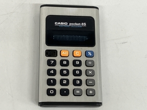 【動作保証】 CASIO カシオ pocket-8S 電卓 レトロ 家電 中古 K8802499