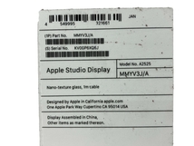 【動作保証】 Apple Studio Display MMYV3J/A Nano-textureガラス 27インチ ディスプレイ A2525 映像 機器 家電 中古 S8840785_画像8