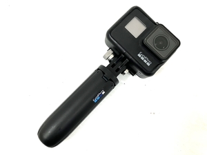 【動作保証】GoPro HERO 7 BLACK アクションカメラ ハンドル付き ゴープロ 中古 O8846810