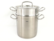 【動作保証】Fissler 20cm プロコレクション マルチスター ガス火・IH対応 フタ付き フィスラー 中古 良好 Y8828330_画像1