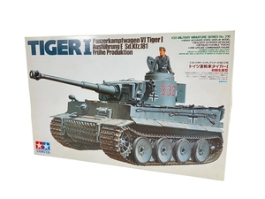 TAMIYA 35216 Germany -ply tank Tiger I the first period production type 1/35 not yet constructed Tamiya plastic model unused W8869991