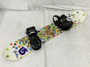 BURTON FEATHER 140 フェザー スノーボード ソフトケース付き ゴーグル セット 中古 K8707408