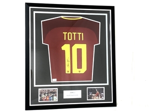 [ certificate attaching ]ICONStoti Rome autographed uniform 17-18.. memory Classic frame attaching unused O8651116