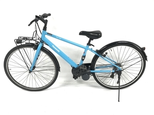[ самовывоз ограничение ][ гарантия работы ]Panasonic Velo-Star BE-ELVS774V велосипед с электроприводом Flat aqua blue Panasonic б/у прямой F8778596