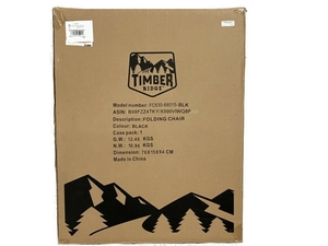 【動作保証】 TIMBER RIDGE FC630-68015-BLK リクライニング チェア アウトドア用品 未使用 S8793305