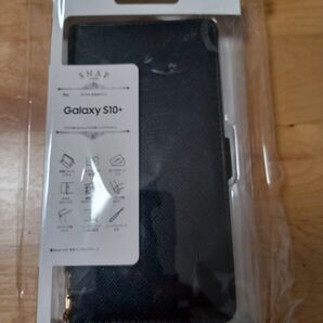 Galaxy S10+ 専用手帳型ケース ブラック カバー Galaxy ラスタバナナ ソフトレザーケース