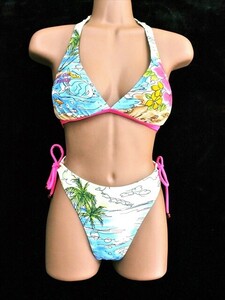 PJ1-73D*// Ape liru! made in Japan * illustration manner. summer design .Cute* high leg * bikini * swim wear * most low price . postage .. packet if 250 jpy 