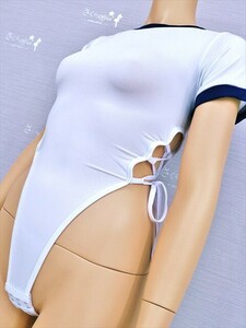 PY3-523◇//新品同様♪レースアップ*ドSEXYな超ハイレグ*Lサイズ*クロッチ開閉♪レオタード※一番安価な送料はゆうパケットなら210円♪