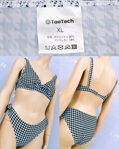 PJ1-07E*//TaoTech!XL size! Monotone * thousand bird .. pattern * bikini * high leg * wire go in swim wear * most low price . postage .. packet if 210 jpy 