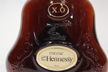 p-1972　未開栓古酒　ヘネシー　XO　コニャック　金キャップ グリーンボトル　700mL_画像4