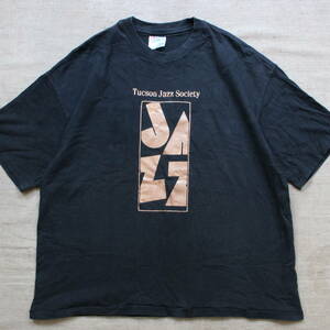 珍品 1990s Tucson Jazz Society ツーソン ジャズ ピアニスト ヴィンテージTシャツ ブルーノート アート バンド レーベル 名盤 アリゾナ州