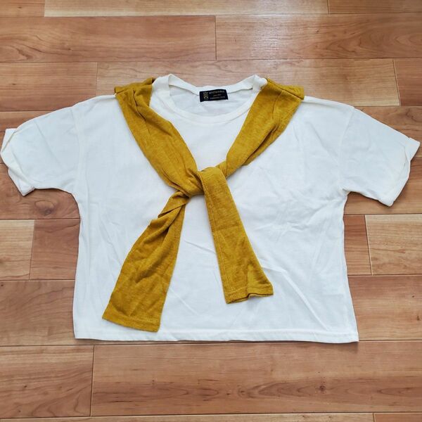 【新品】リベットアンドサージ　 半袖Tシャツ カットソー ブラウス　 シャツ　カーディガン縫い付け