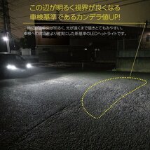 【ダブルSALE】1,549円OFF【安心保証】送料無料 HID屋 LEDヘッドライト D2S/D4S ホワイト 2本セット 車検対応 レクサス RX350など_画像7