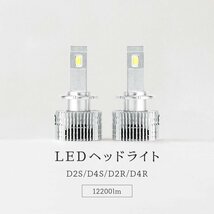 【安心保証】【送料無料】HID屋 LEDヘッドライト D2/D4 ホワイト 2本セット 6500k 車検対応 レクサス IS350/250_画像3