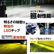 【ダブルSALE】2383円OFF【安心保証】送料無料 HID屋 LED 2色切替え フォグランプ ホワイト イエロー 車検対応 H8/H11/H16 ノアなど_画像4