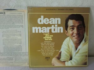 (ML)何点でも同送料 LP/レコード/Dean Martin I Can't Give You Anything But Love/米/US/SPC-3089/ディーン・マーティン