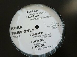 (ABF)何点でも同送料 LP/レコード/KORN / FANS ONLY VOL.2/ -Remix集-[12'']GOOD/FREAK ON LEASH