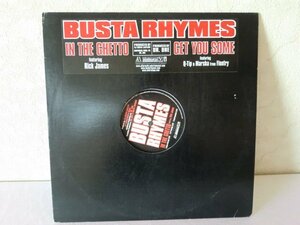 (ABF)何点でも同送料 LP/レコード/BUSTA RHYMES/IN THE GHETTO/INTERSCOPE/12inch/12