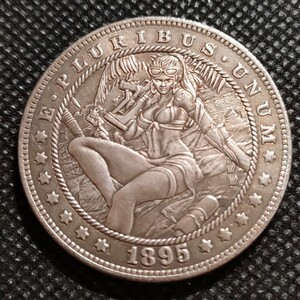 7311　アメリカ古銭　ルンペン　約38mm　イーグル　チャレンジコイン　コイン　アンティーク　ホーボー