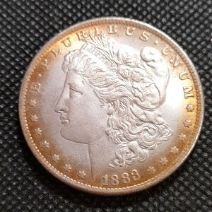 7503　アメリカ古銭　モルガンイーグルコイン　約27グラム　チャレンジコイン　アンティークコレクション　