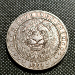 8315　アメリカ古銭　ルンペン　約38mm　イーグル　チャレンジコイン　コイン　アンティーク　ホーボー