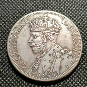 9021　イギリス領モーリシャス　コイン　海外古銭　約38mm　アンティークコレクション