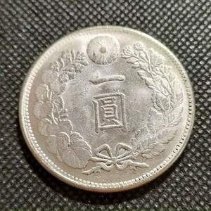 9638　日本古銭　一圓貨幣　明治29年　コイン