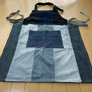  patchwork Denim apron 