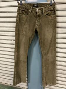 廃盤 90s MADE IN USA 製 DOUBLE RL Vintage Corduroy Pants moss green ラルフローレン RRL ビンテージ コーデュロイパンツ カーキ W32L32
