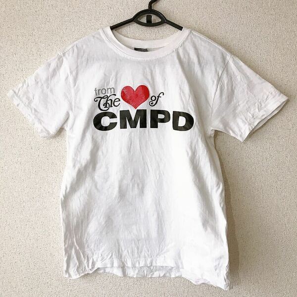 U.S.A CMPD ハート ロゴ　Tシャツ　白　半袖　M