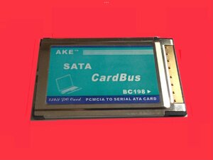 #054★外付けHDD等SATAポート簡単増設★PCMCIA(CardBus)PCカード