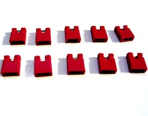 #330# jumper pin red open large pitch 2.54mm [10 piece set ]