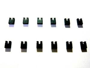 #330# prompt decision #Jumper pin black open large [12 piece set ]2.54mm pitch 