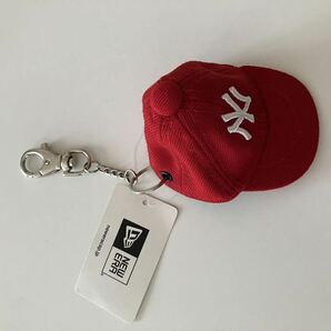 NEW ERA(ニューエラ)CAP KEY HOLDER NEYYAN /キャップ キーホルダー/ニューヨークヤンキース/レッド×ホワイト/野球/帽子の画像2