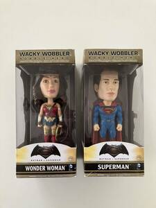 WACKY WOBBLER(バブルヘッド)/SUPERMAN(スーパーマン) & WONDER WOMAN(ワンダーウーマン)/フィギュア/ボビングヘッド/FUNKO(ファンコ)