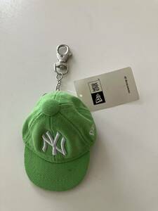 NEW ERA(ニューエラ)CAP KEY HOLDER NEYYAN /キャップ キーホルダー/ニューヨークヤンキース/ライム×ホワイト/野球/帽子