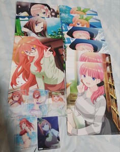 100円スタート 約14枚 グッズまとめ売り 五等分の花嫁 イラストボード クリアカード 美少女 アニメ　漫画　一番くじ　ゲーム　描き下ろし