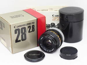 ■美品■ キャノン Canon FD 28mm F2.8 S.C. 《 動作光学良好 付属品 元箱 》 #25454151