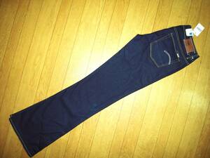 Ｇ-STAR RAW ジースターロゥ 新品 未使用 ジーンズ 3301 STYLE BOOTLEG ブーツレグ Indigo Blue ストレッチ W28/L32