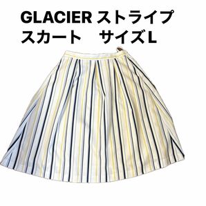 GLACIER ストライプ　スカート　サイズL