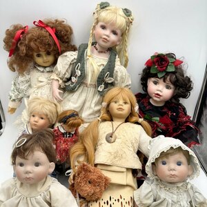 *1 иен старт ** фарфоровая кукла кукла *8 body kete Crew zee вентилятор Be кукла Германия античный запад кукла платье девочка продажа комплектом 