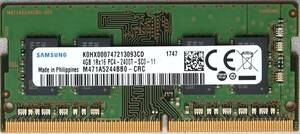 ノートPC用メモリ 4GB：SAMSUNG M471A5244BB0 PC4-2400T