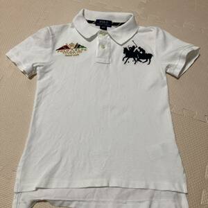 POLO RALPH LAUREN 半袖 ポロシャツ ゴルフウエアーキッズ　150 ポロ ラルフローレン 白