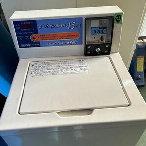 中古 コイン式洗濯機 ASW-J45C 動作確認済み コインランドリー 民泊等に③の画像3
