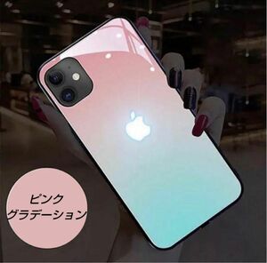 光る iphone13promax ピンクグラデーション ケース LED led 発光 人気商品 トレンド 韓国 安い 本体連動