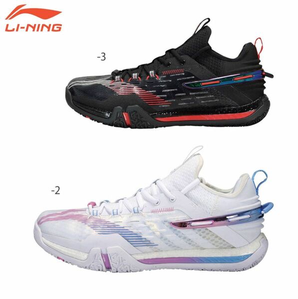 LI-NING AYAS032-2 ホワイト28.0cm バドミントンシューズ