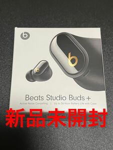 Beats Studio Buds + MQLH3PA/A ブラック/ゴールド　ワイヤレスイヤホン