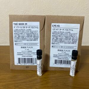 ル ラボ テ ノワール 29 リス 41 オードパルファム サンプル 0.75ml THE NOIR 29 LYS 41