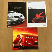 ホンダ　CIVIC TYPE R EURO カタログ2009年　アクセサリーカタログ ポスタータイプ2009年CIVIC coupe カタログ英語版2007年レア　希少品_画像1