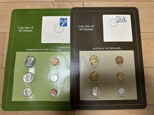 フランクリンミント社　海外 硬貨 ニュージーランド、フィンランド　貨幣2セット 